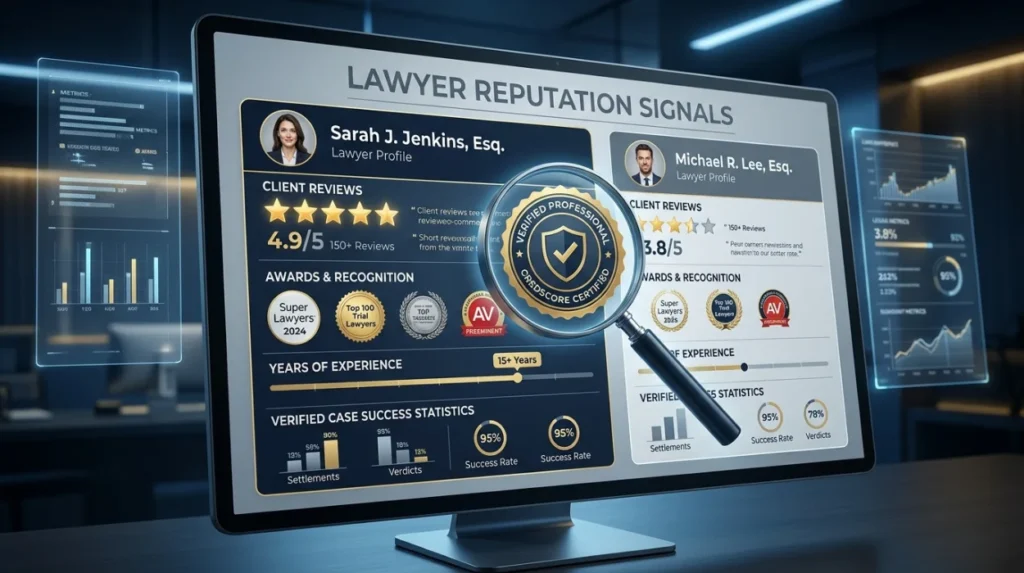 Which Reputation Signals Matter Most When Clients Compare Lawyers?
