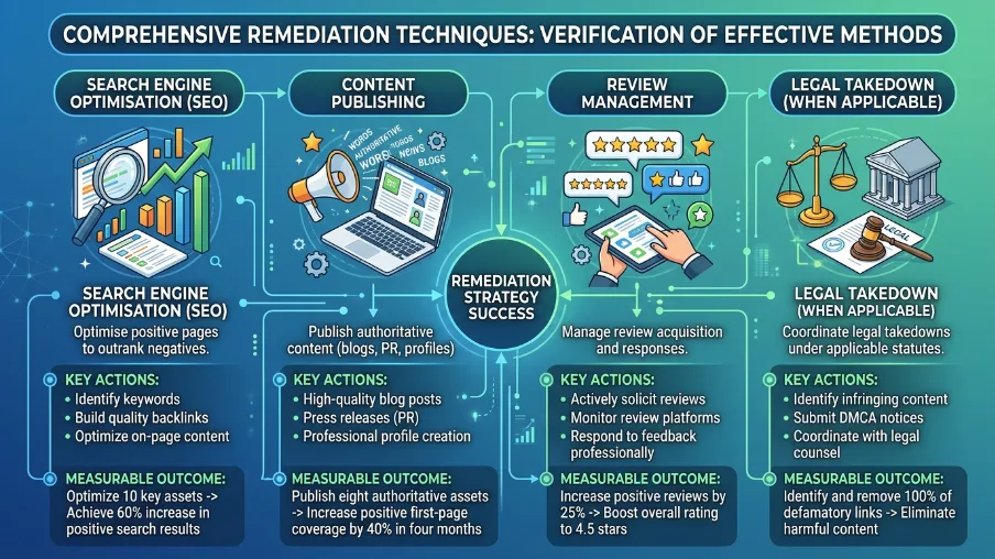 Which remediation techniques should you verify they use