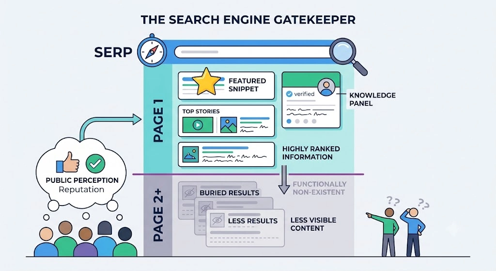 Why Do Search Engine Results Pages Dictate Public Perception