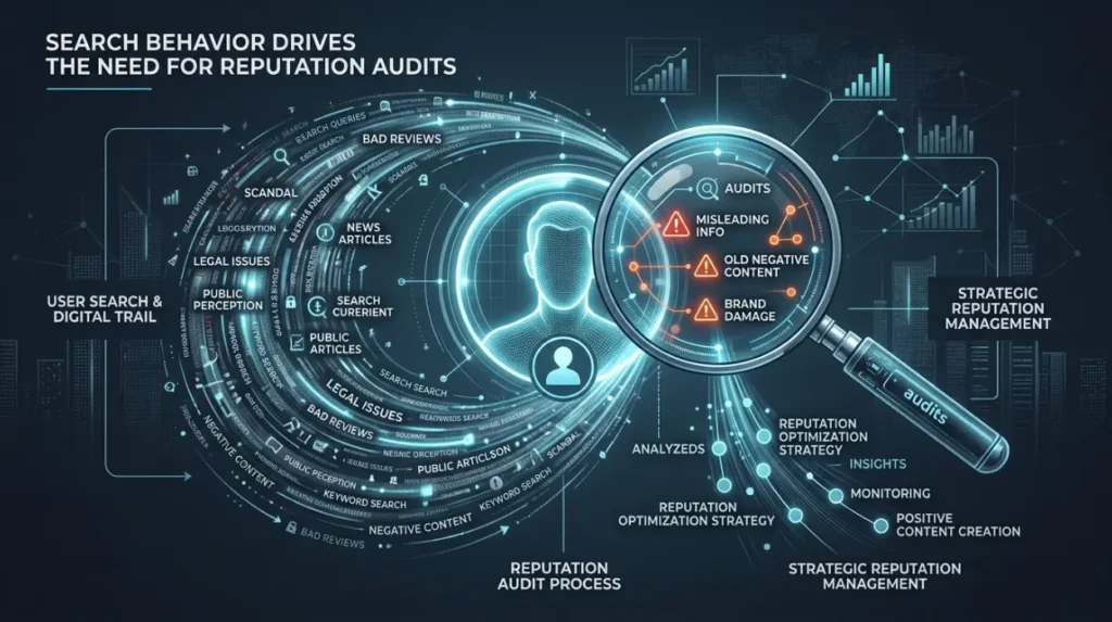 Why Does Search Behaviour Make Reputation Audits Valuable?