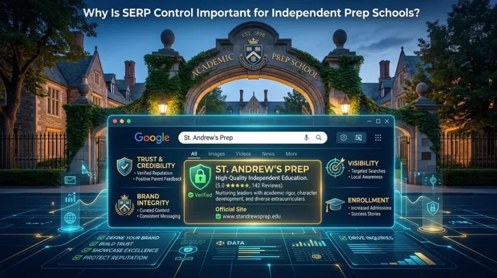 Why Is SERP Control Important for Independent Prep Schools?