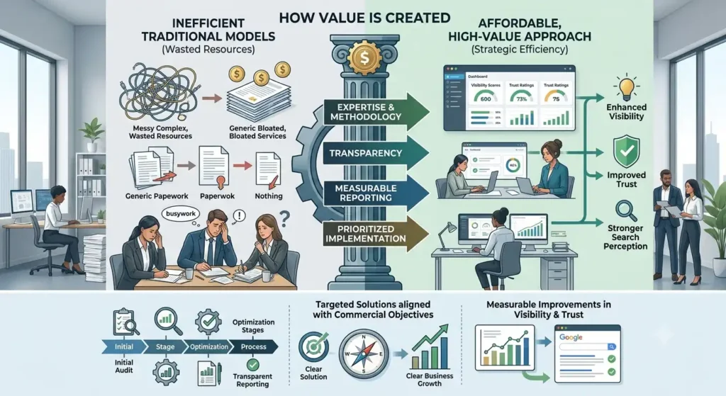 Why does affordable pricing not mean reduced service quality