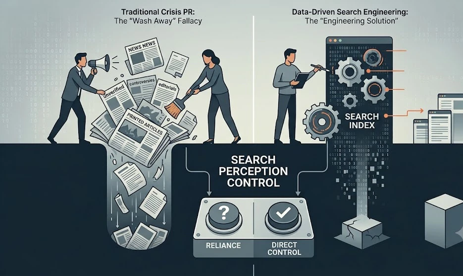 Why is a data driven approach superior to traditional crisis public relations
