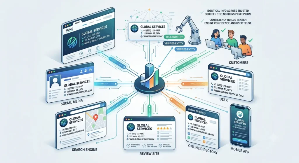 Why is consistency important across online platforms