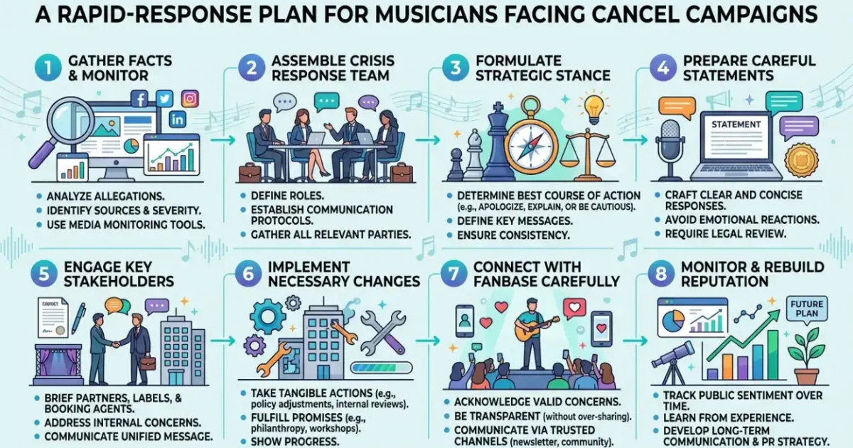 A Rapid-Response Plan for Musicians Facing Cancel Campaigns