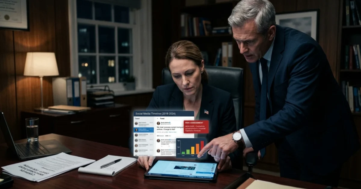Auditing Old Social Media Posts Before Announcing a Candidacy