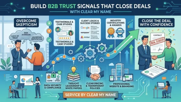 Build B2B Trust Signals That Close Deals With Clear My Name