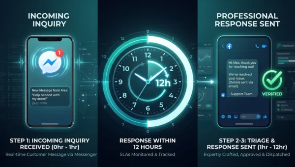Building a 12 Hour Facebook Review Response Workflow