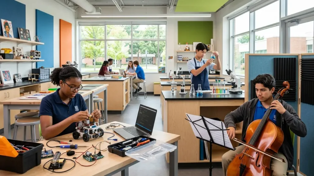 Does private school education provide broader subject and enrichment opportunities?
