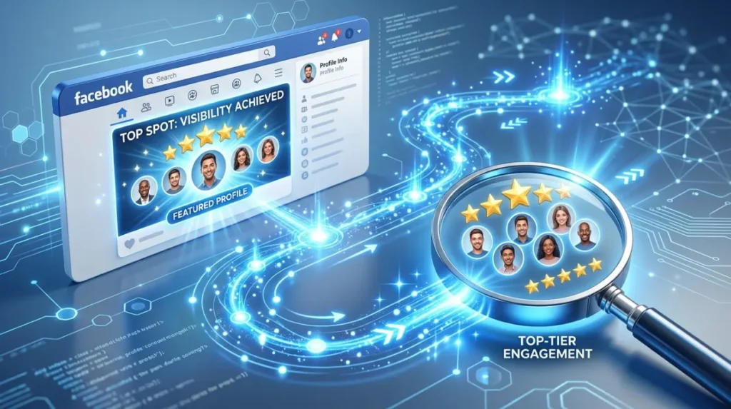 Does reputation management improve visibility within Facebook recommendations?