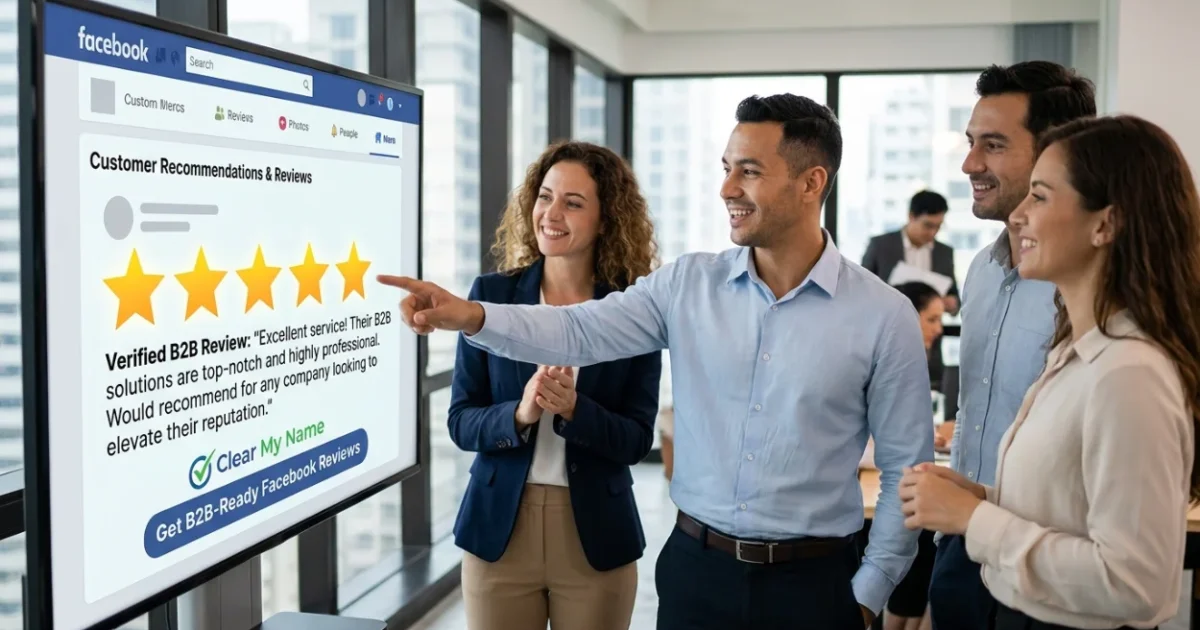 Get B2B-Ready Facebook Reviews With Clear My Name