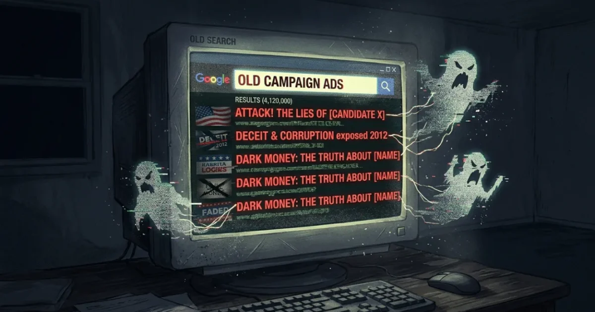 How Attack Ads Live On in Search Results After a Campaign