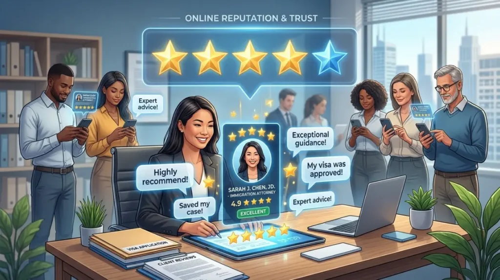 How Do Reviews Influence the Reputation of Immigration Professionals?