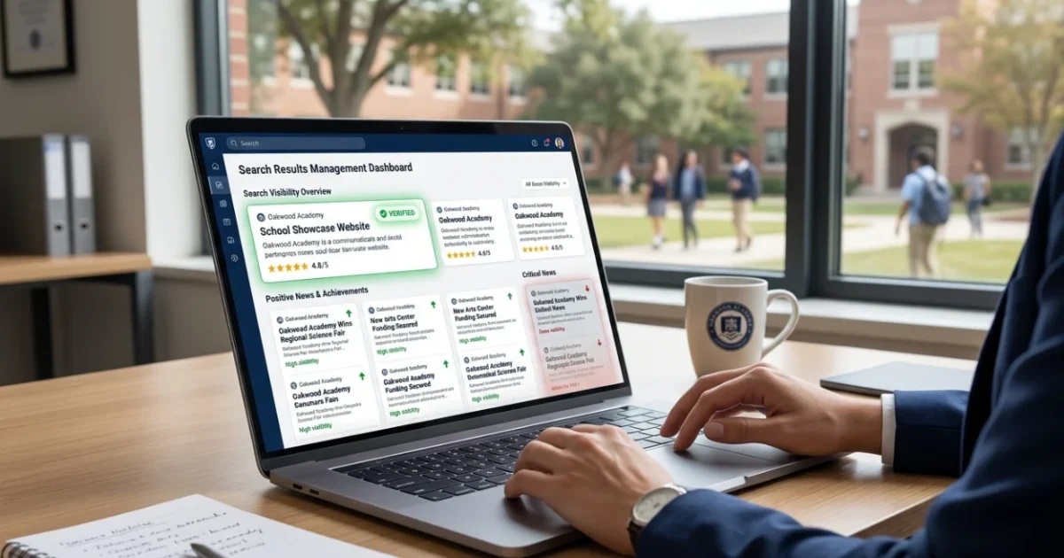How Do Schools Push Down Negative Inspection Coverage in Google Search?