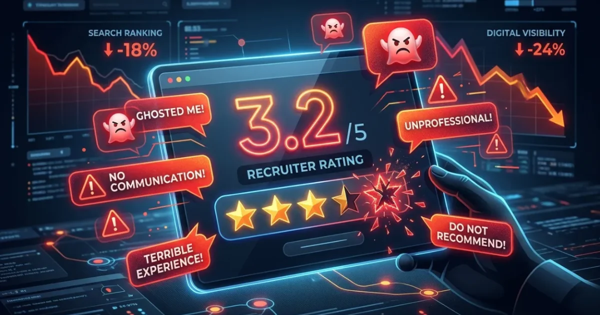 How Does Candidate Ghosting Feedback Damage Marketing Recruiter Ratings?