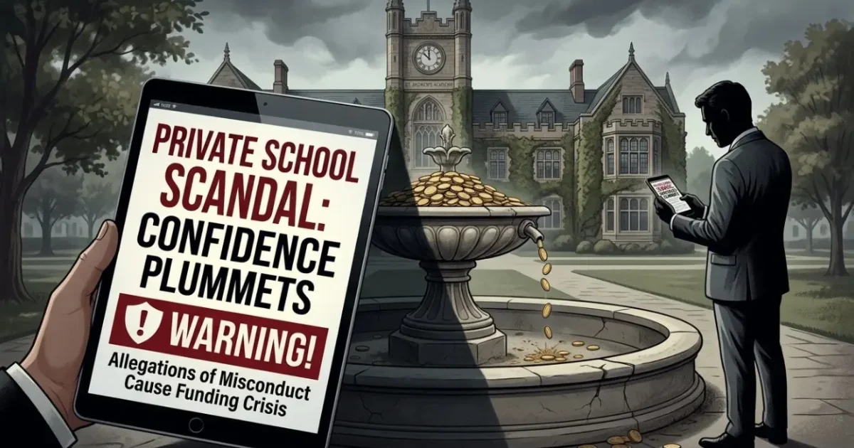 How Does Negative Press Threaten Private School Funding and Donor Confidence?
