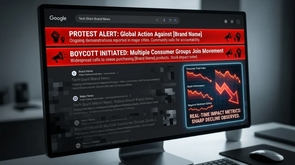 How Does Search Visibility Change During a Boycott Campaign?