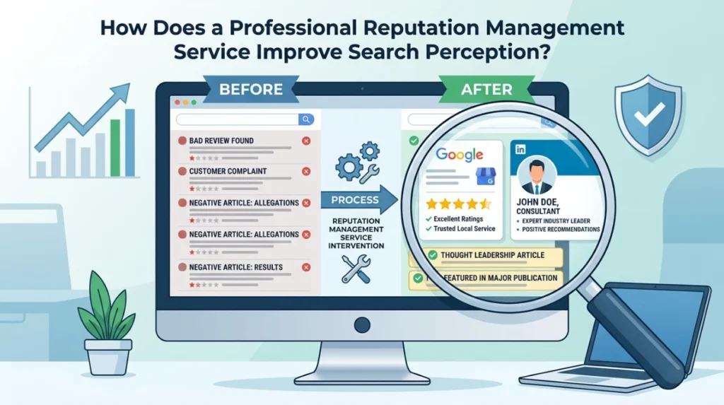 How Does a Professional Reputation Management Service Improve Search Perception?