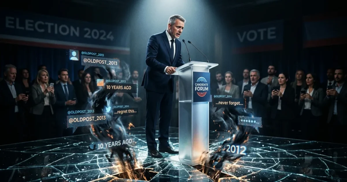 How Old Social Media Posts Threaten Political Candidacies