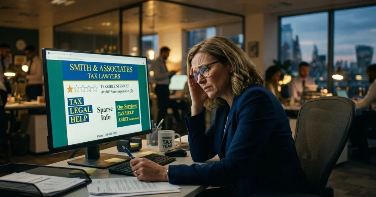How Tax Lawyers Lose Clients to Weak Online Credibility
