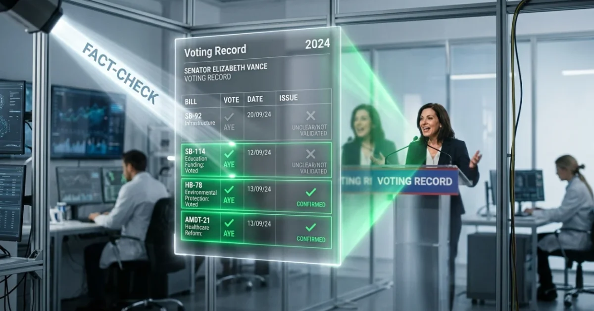 How Voting-Record Fact-Checks Shape Candidate Credibility