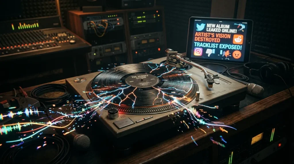 How do leaked demos and tracks affect search visibility?