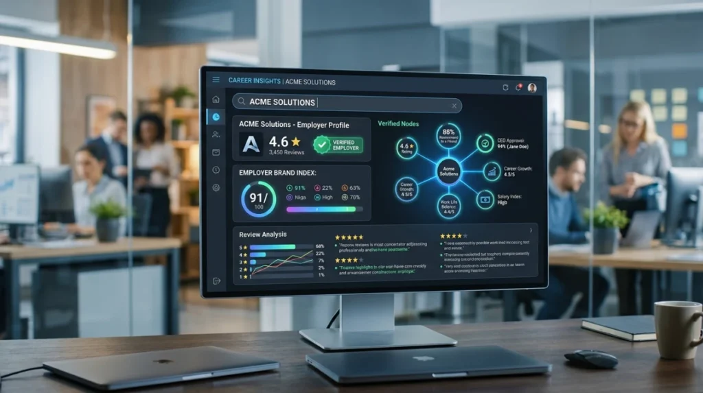 How do search engines interpret employer reputation signals?