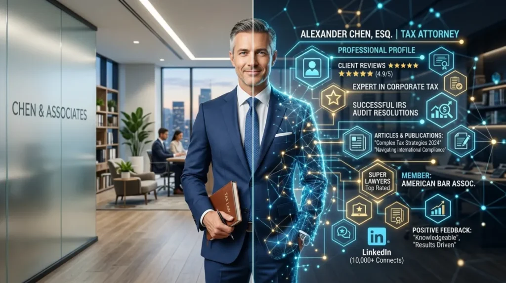 How does a digital footprint shape a tax lawyer’s professional identity?