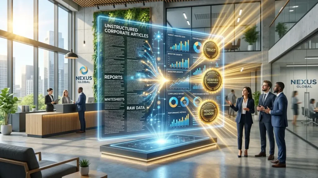 How does content enhancement strengthen company credibility?