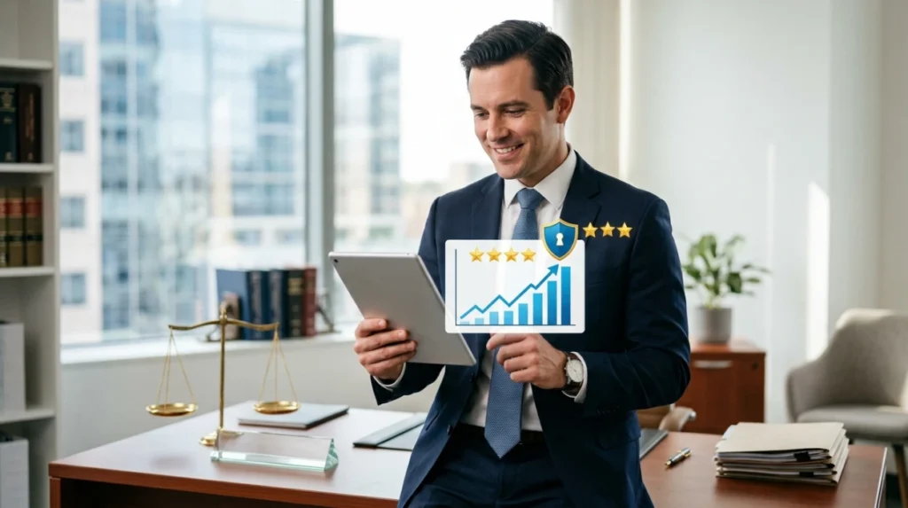 How does reputation management improve search visibility for legal professionals?