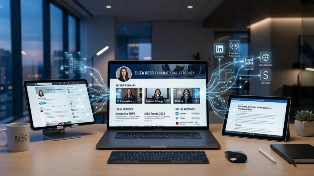 How does webinar content strengthen a lawyer’s digital footprint?
