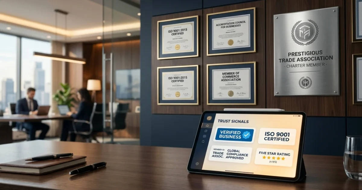 Leveraging Trade Association and Accreditation Signals for Trust