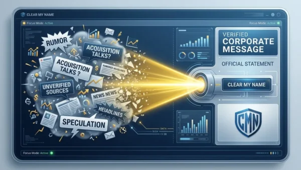 Manage Acquisition and Merger Speculation With Clear My Name