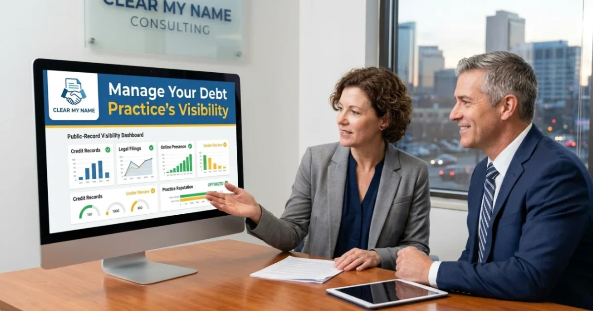 Manage Public-Record Visibility for Your Debt Practice With Clear My Name