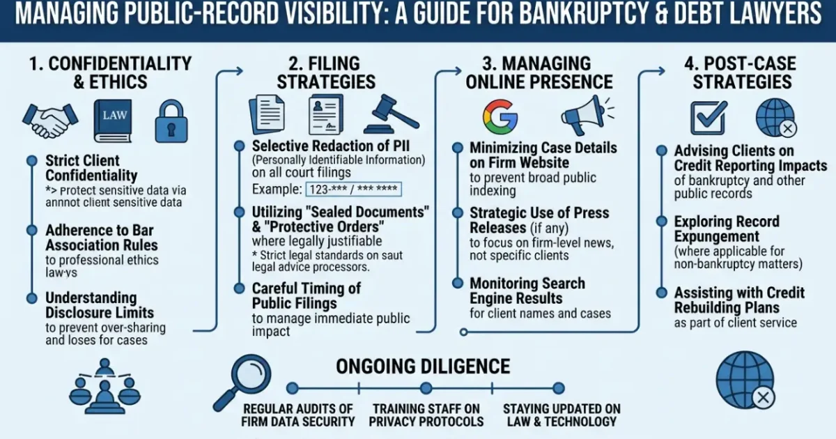 Managing Public-Record Visibility for Bankruptcy and Debt Lawyers