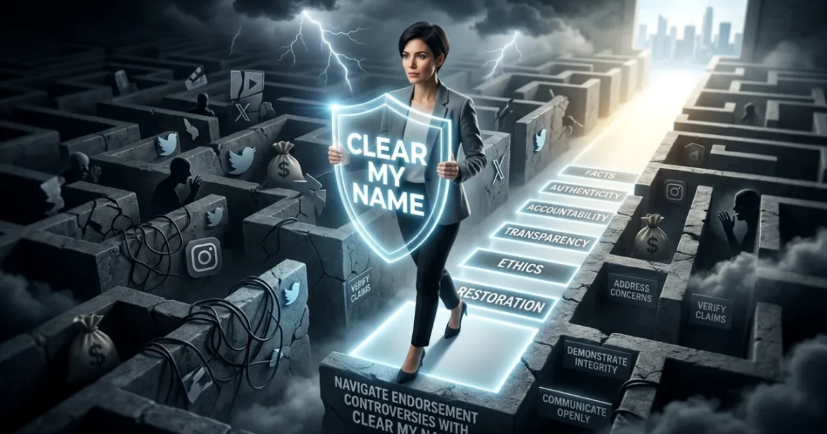 Navigate Endorsement Controversies With Clear My Name