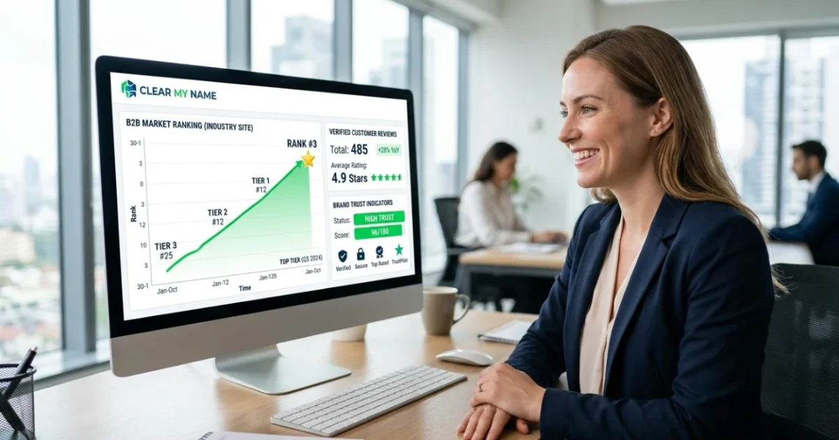 Rank Higher on B2B Comparison Sites With Clear My Name