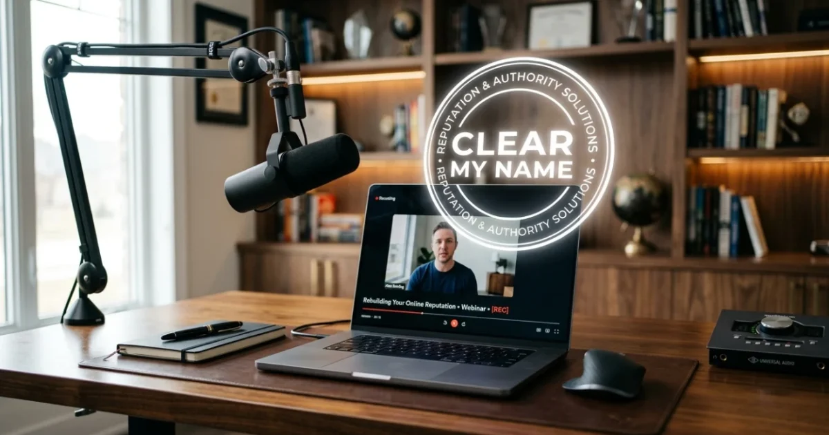 Turn Podcast and Webinar Appearances Into Authority With Clear My Name