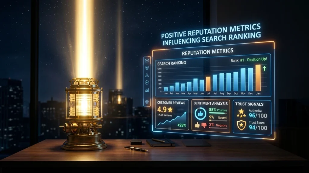Which reputation signals carry the greatest search ranking influence?