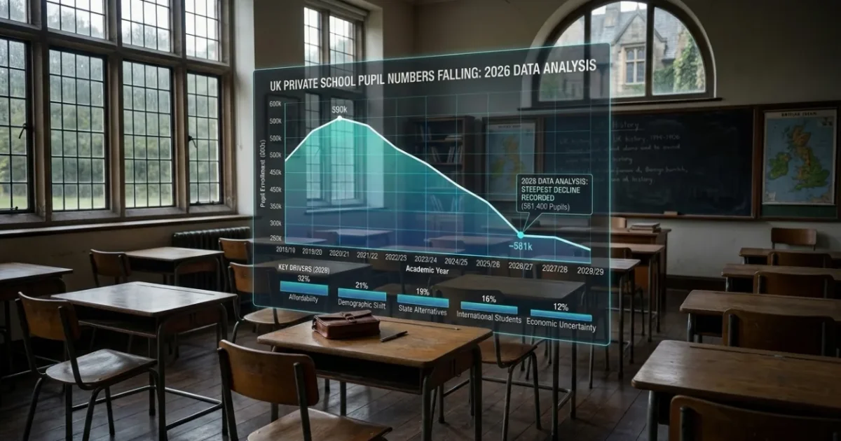 Why Are Private School Pupil Numbers Falling in the UK? 2026 Data Analysis