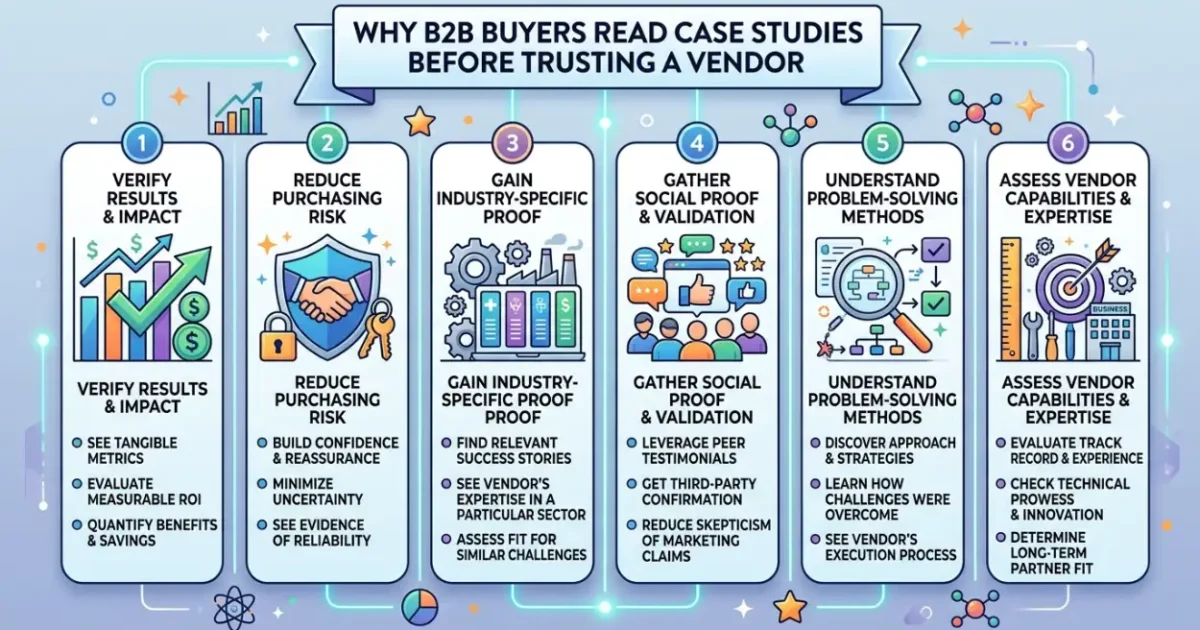 Why B2B Buyers Read Case Studies Before Trusting a Vendor