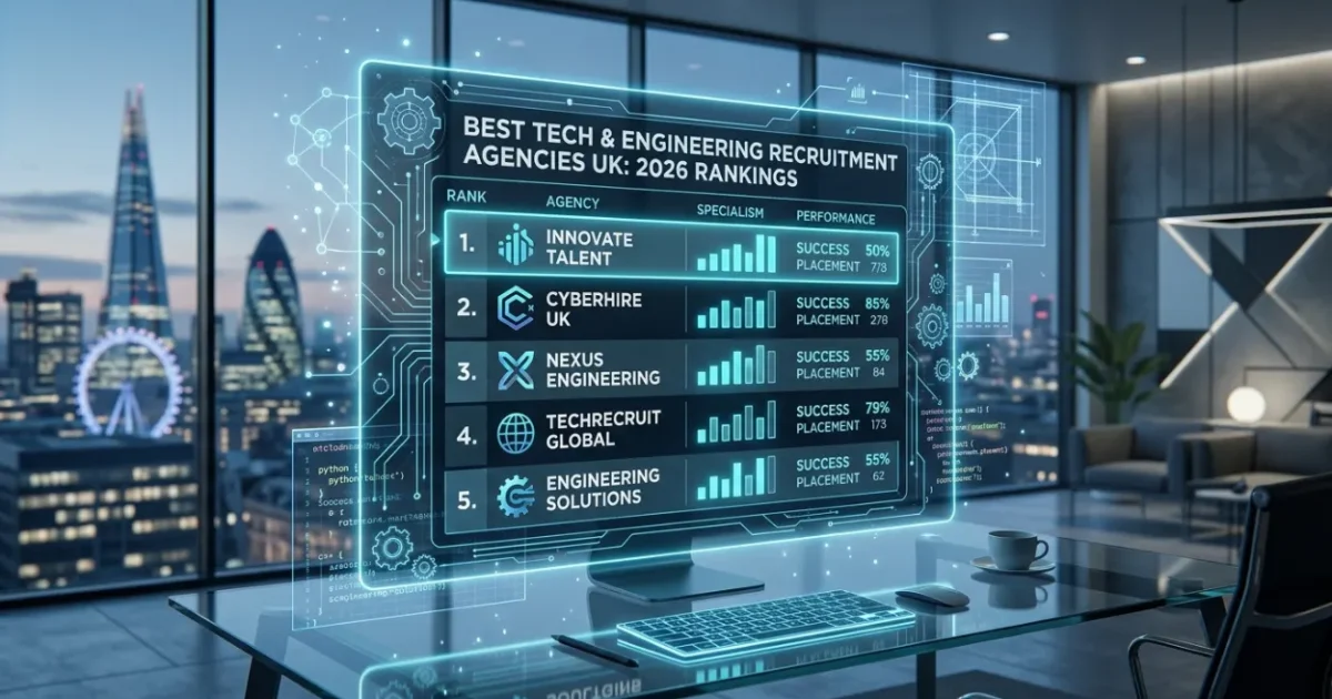 Best Tech and Engineering Recruitment Agencies UK: 2026 Rankings