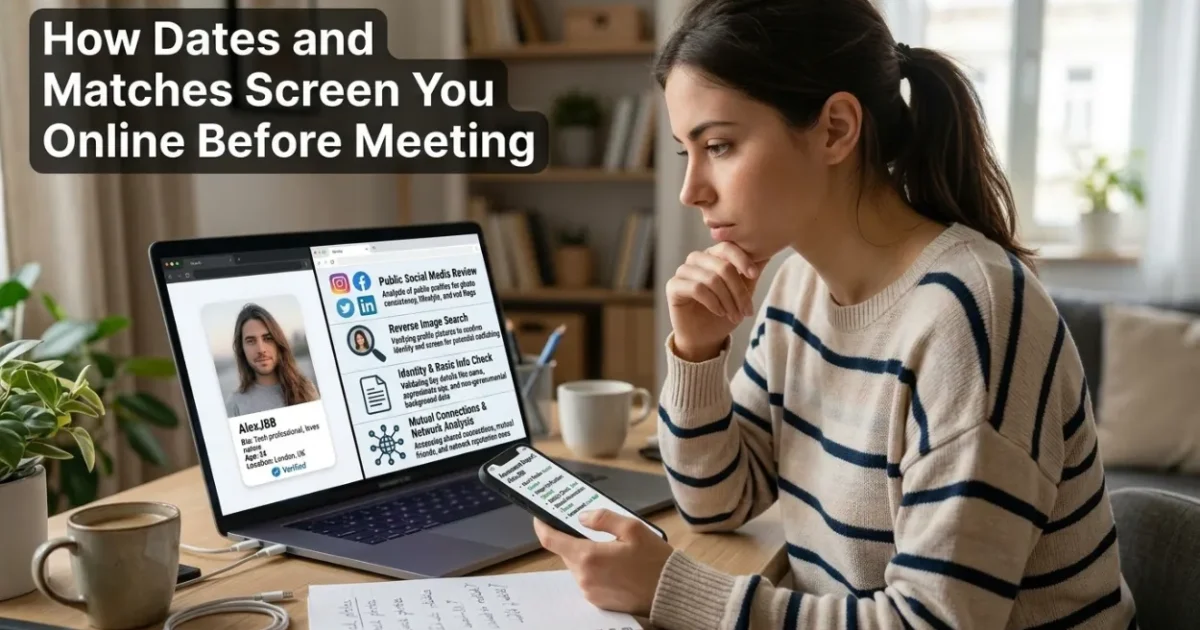 How Dates and Matches Screen You Online Before Meeting