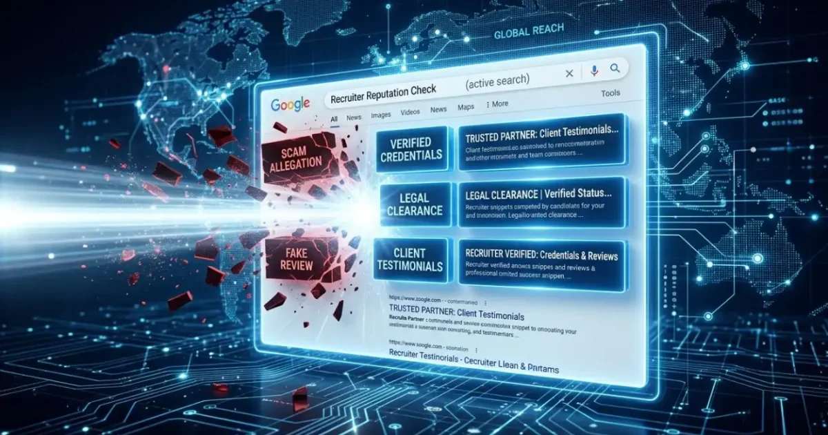 How Do International Recruiters Remove Scam Allegations From Google Results?