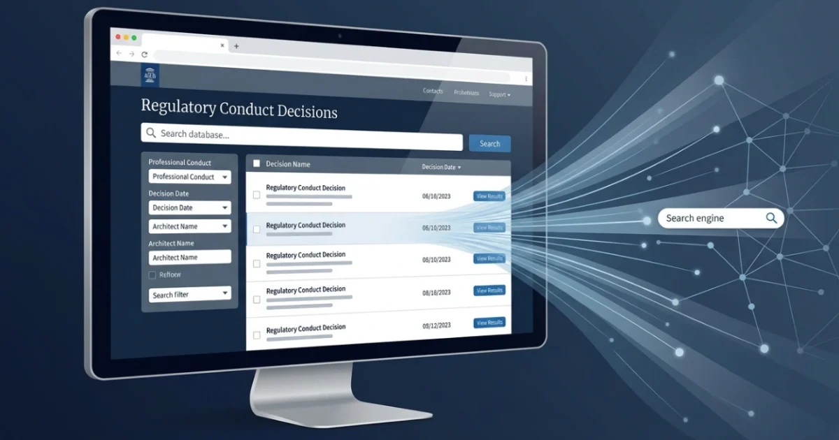 How Does ARB Professional Conduct Committee Decision Search Visibility Work?