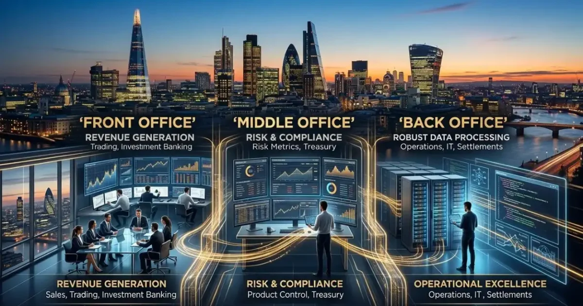 How Does Finance Recruitment Work in London? Front, Middle, and Back Office
