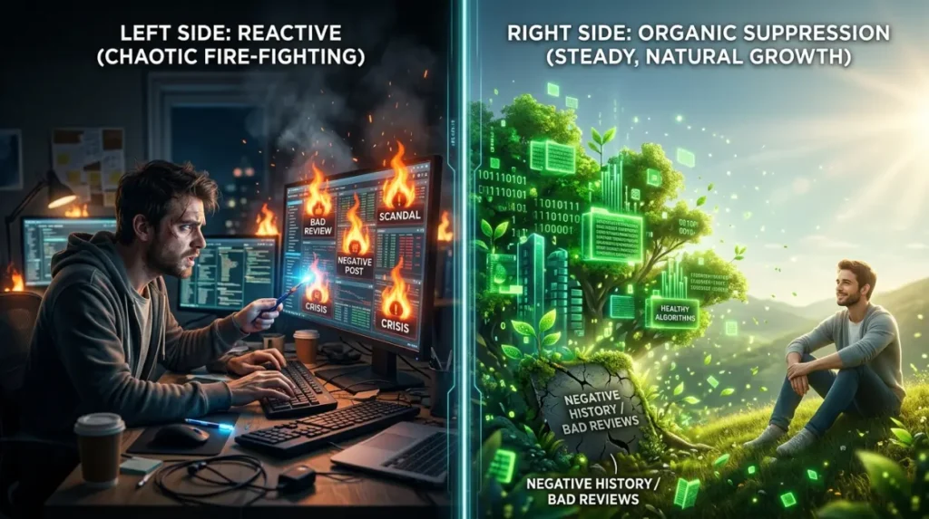 How Does Reactive Reputation Management Compare With Organic Suppression?
