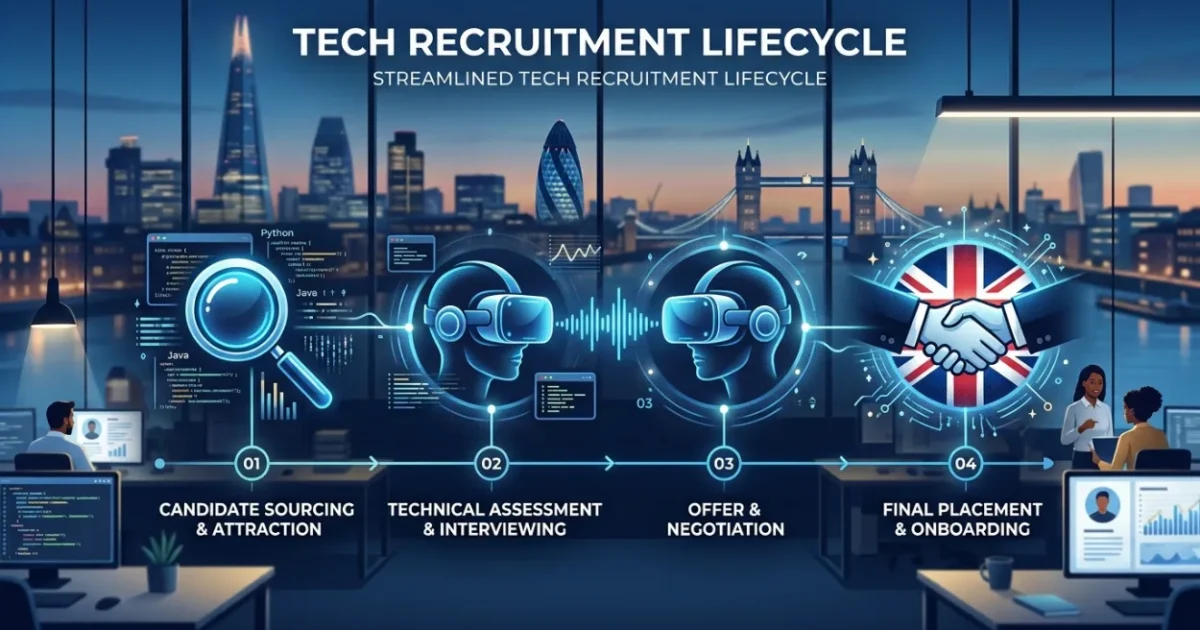 How Does Tech Recruitment Work in the UK? Process, Fees, and Timelines