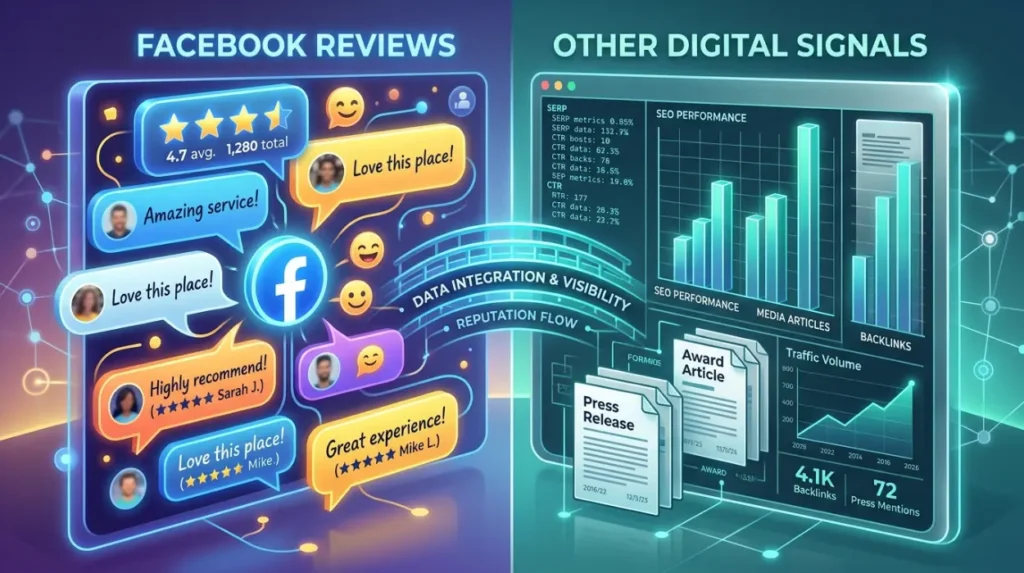 How do Facebook reviews differ from other reputation signals?