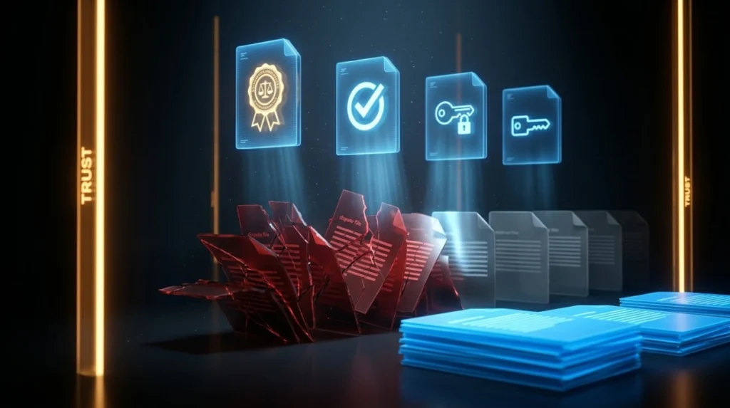 How do authority and trust signals affect old dispute content?